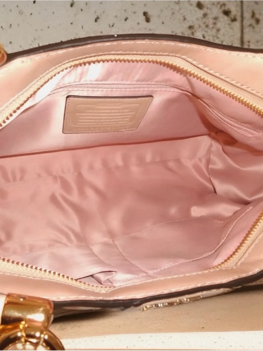 Coach Madison Perforated Pinnacle Zig- Zag Carrie Satchel $750 BNWOT